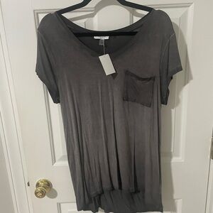 NWT cable & gauge large top gray dark